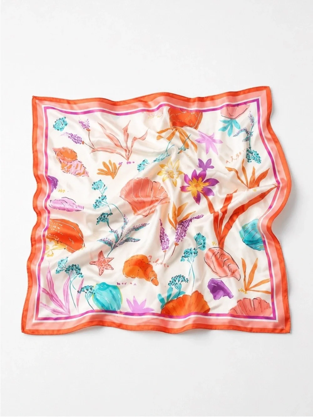 Zara Printed Satin Headscarf NWT